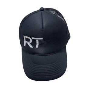 Black "RT" Snacpback Mesh Back Hat / Adjustable Cap - Good Used Condition